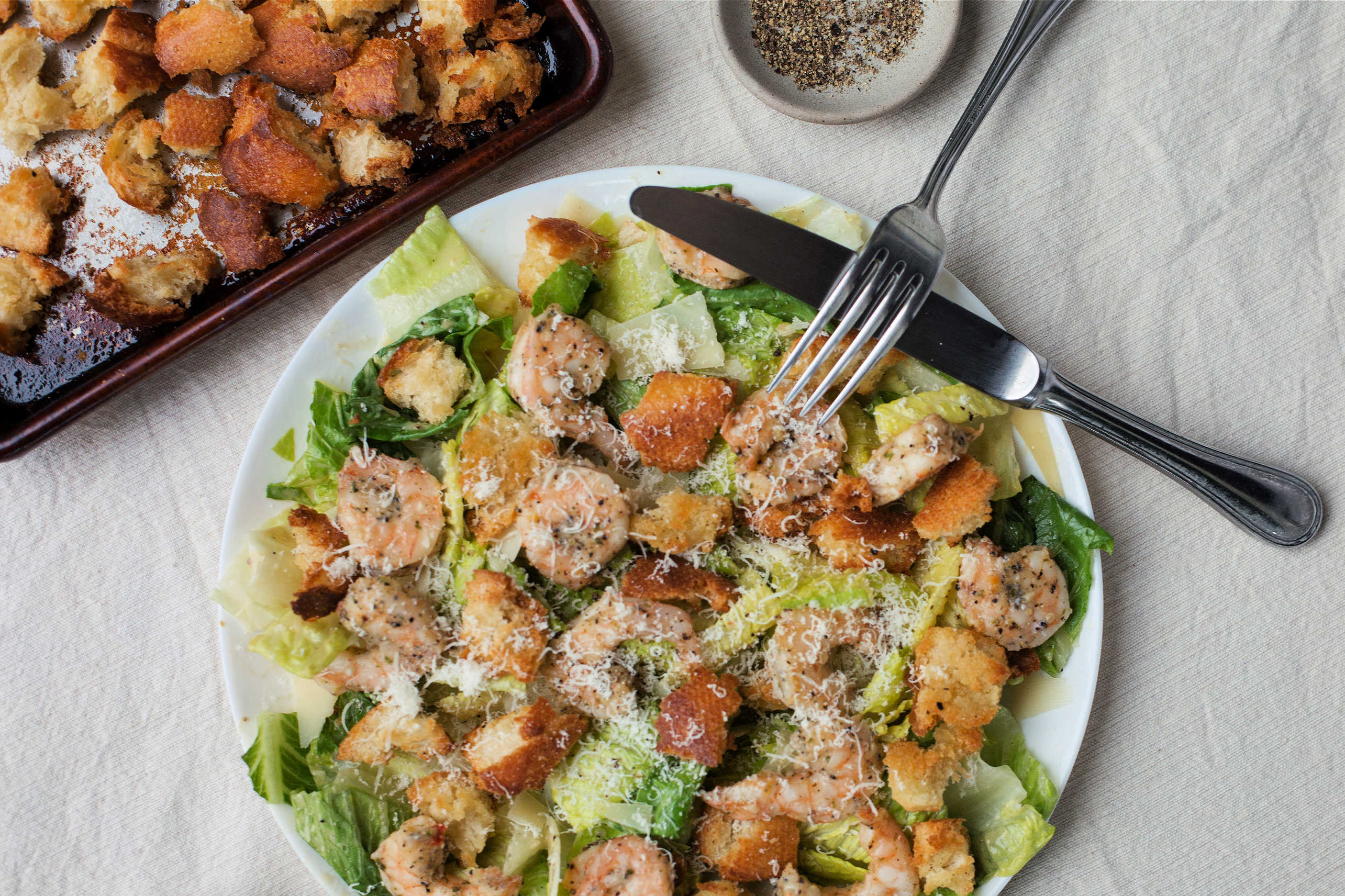 Shrimp Caesar Salad - Prime Shrimp